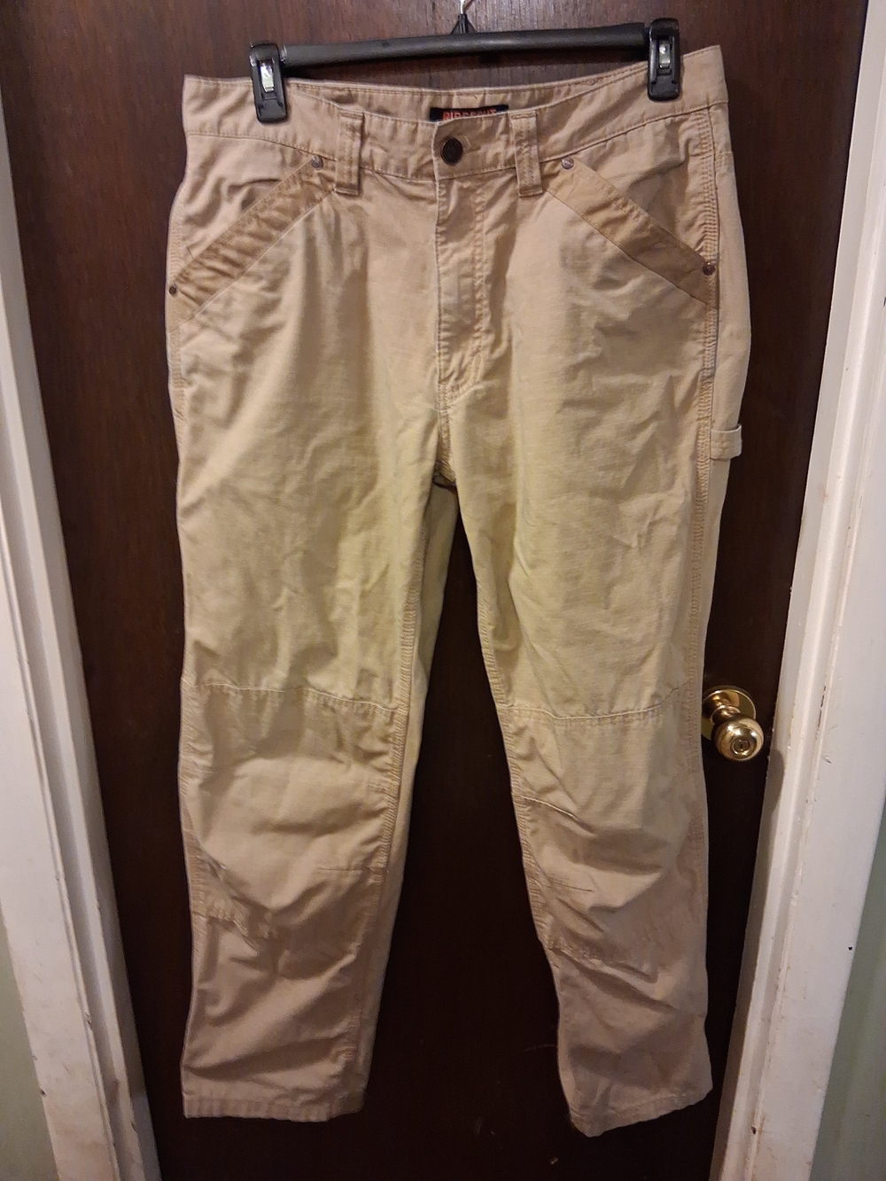 Ridgecut Toughwear Men's Double Knee Khaki Work Pants Workwear Size 36x34